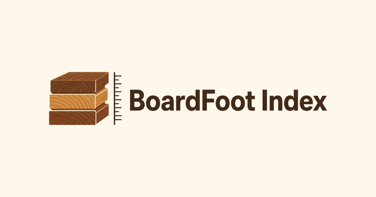 I built a free site that tracks hardwood lumber prices by the board foot.